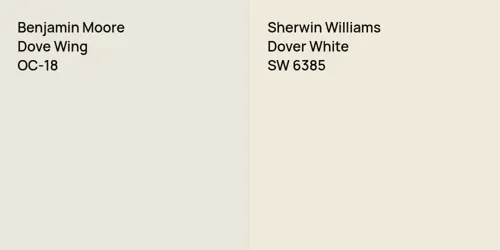 OC-18 Dove Wing vs SW 6385 Dover White