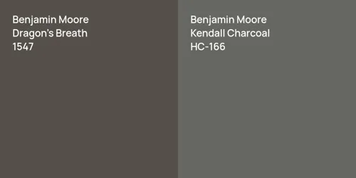 1547 Dragon's Breath vs HC-166 Kendall Charcoal