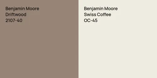 2107-40 Driftwood vs OC-45 Swiss Coffee