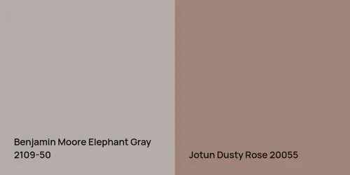 2109-50 Elephant Gray vs 20055 Dusty Rose