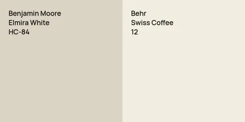 HC-84 Elmira White vs 12 Swiss Coffee