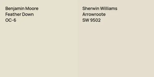 OC-6 Feather Down vs SW 9502 Arrowroote