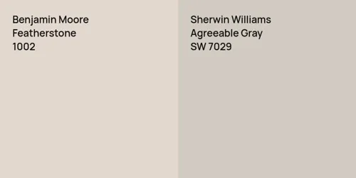 1002 Featherstone vs SW 7029 Agreeable Gray