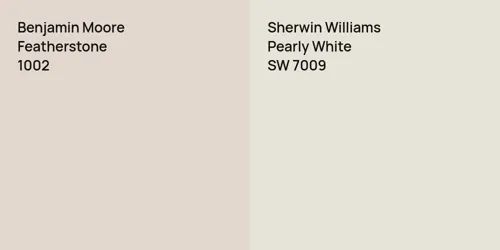 1002 Featherstone vs SW 7009 Pearly White