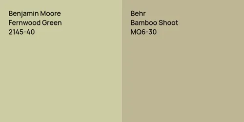 2145-40 Fernwood Green vs MQ6-30 Bamboo Shoot