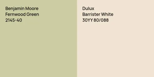 2145-40 Fernwood Green vs 30YY 80/088 Barrister White