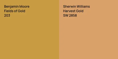 203 Fields of Gold vs SW 2858 Harvest Gold