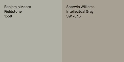 1558 Fieldstone vs SW 7045 Intellectual Gray