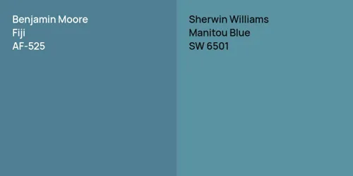 AF-525 Fiji vs SW 6501 Manitou Blue