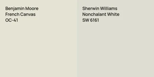 OC-41 French Canvas vs SW 6161 Nonchalant White