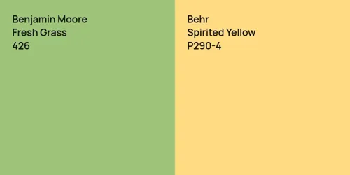 426 Fresh Grass vs P290-4 Spirited Yellow