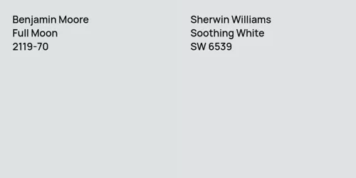 2119-70 Full Moon vs SW 6539 Soothing White