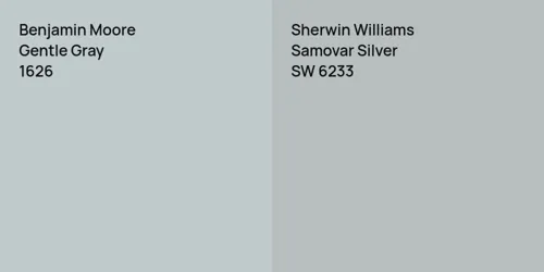 1626 Gentle Gray vs SW 6233 Samovar Silver