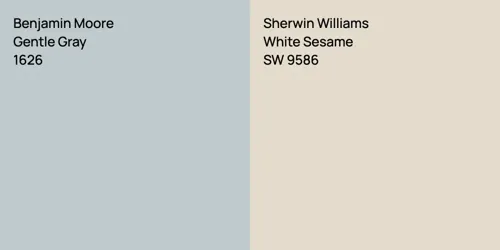 1626 Gentle Gray vs SW 9586 White Sesame