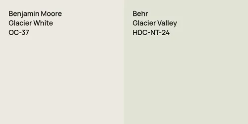 OC-37 Glacier White vs HDC-NT-24 Glacier Valley