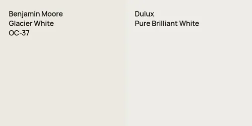 OC-37 Glacier White vs null Pure Brilliant White