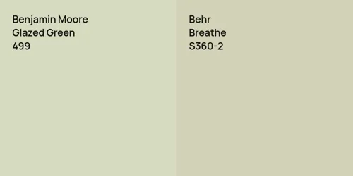 499 Glazed Green vs S360-2 Breathe