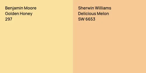 297 Golden Honey vs SW 6653 Delicious Melon