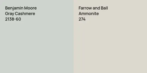 2138-60 Gray Cashmere vs 274 Ammonite