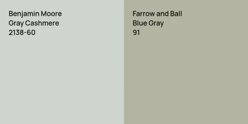 2138-60 Gray Cashmere vs 91 Blue Gray