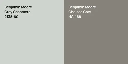 2138-60 Gray Cashmere vs HC-168 Chelsea Gray