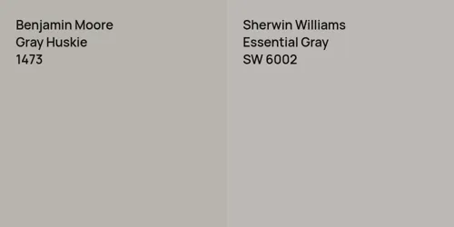 1473 Gray Huskie vs SW 6002 Essential Gray