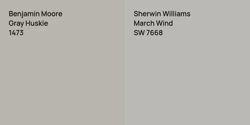 1473 Gray Huskie vs SW 7668 March Wind