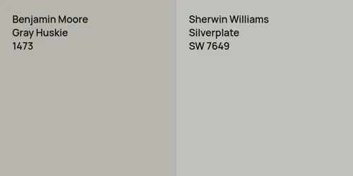 1473 Gray Huskie vs SW 7649 Silverplate