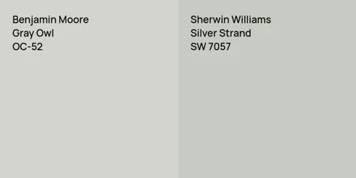 OC-52 Gray Owl vs SW 7057 Silver Strand