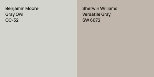 OC-52 Gray Owl vs SW 6072 Versatile Gray