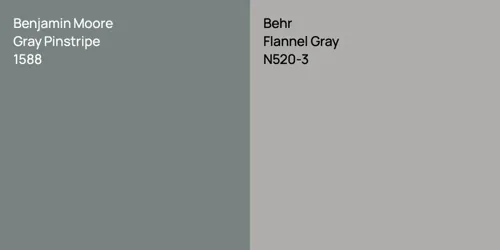 1588 Gray Pinstripe vs N520-3 Flannel Gray