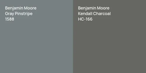 1588 Gray Pinstripe vs HC-166 Kendall Charcoal