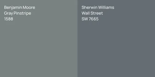 1588 Gray Pinstripe vs SW 7665 Wall Street