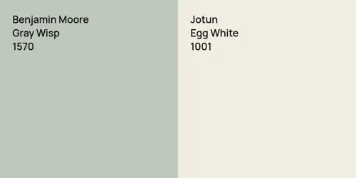 1570 Gray Wisp vs 1001 Egg White