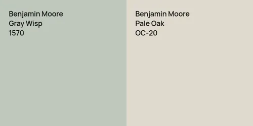 1570 Gray Wisp vs OC-20 Pale Oak