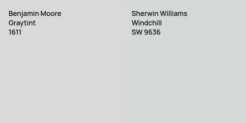 1611 Graytint vs SW 9636 Windchill