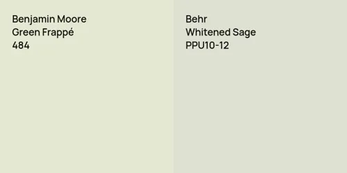 484 Green Frappé vs PPU10-12 Whitened Sage