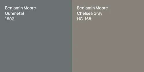 1602 Gunmetal vs HC-168 Chelsea Gray