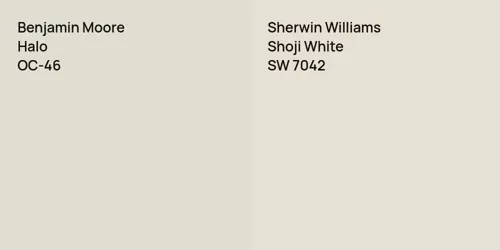 OC-46 Halo vs SW 7042 Shoji White