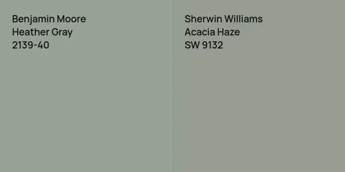 2139-40 Heather Gray vs SW 9132 Acacia Haze