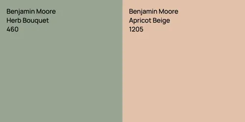 460 Herb Bouquet vs 1205 Apricot Beige