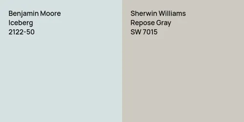 2122-50 Iceberg vs SW 7015 Repose Gray