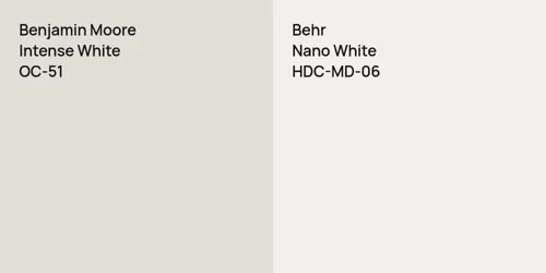 OC-51 Intense White vs HDC-MD-06 Nano White