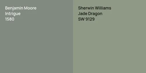 1580 Intrigue vs SW 9129 Jade Dragon