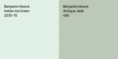 2035-70 Italian Ice Green vs 465 Antique Jade