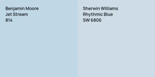 814 Jet Stream vs SW 6806 Rhythmic Blue