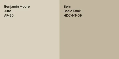 AF-80 Jute vs HDC-NT-09 Basic Khaki