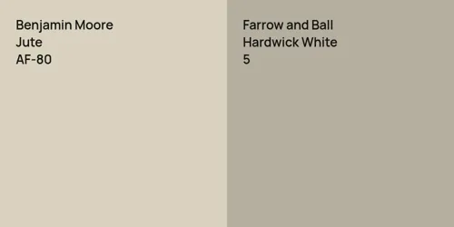 AF-80 Jute vs 5 Hardwick White