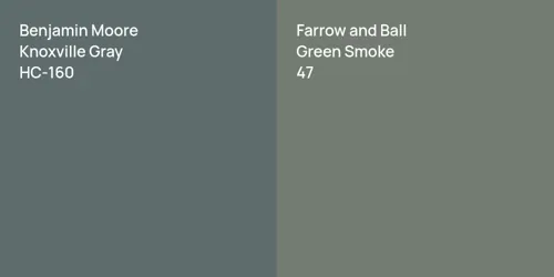 HC-160 Knoxville Gray vs 47 Green Smoke