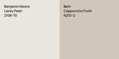 2108-70 Lacey Pearl vs N210-2 Cappuccino Froth